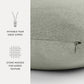 Stone Washed & Distressed Cotton Decor Throw Pillow Cover
