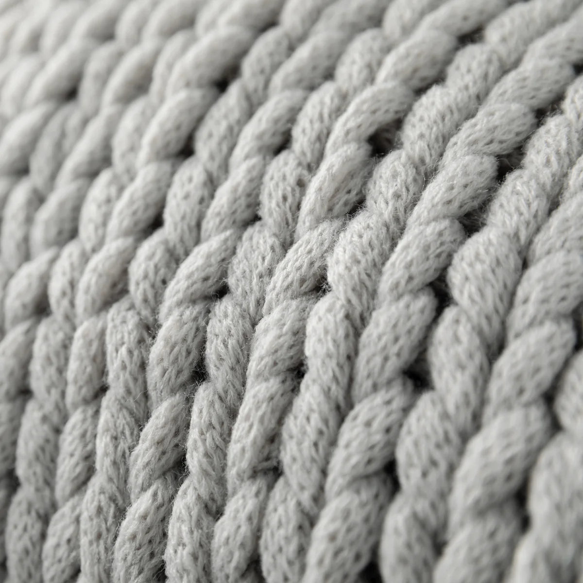 Chunky Hand-Knit Oversized Throw Blanket