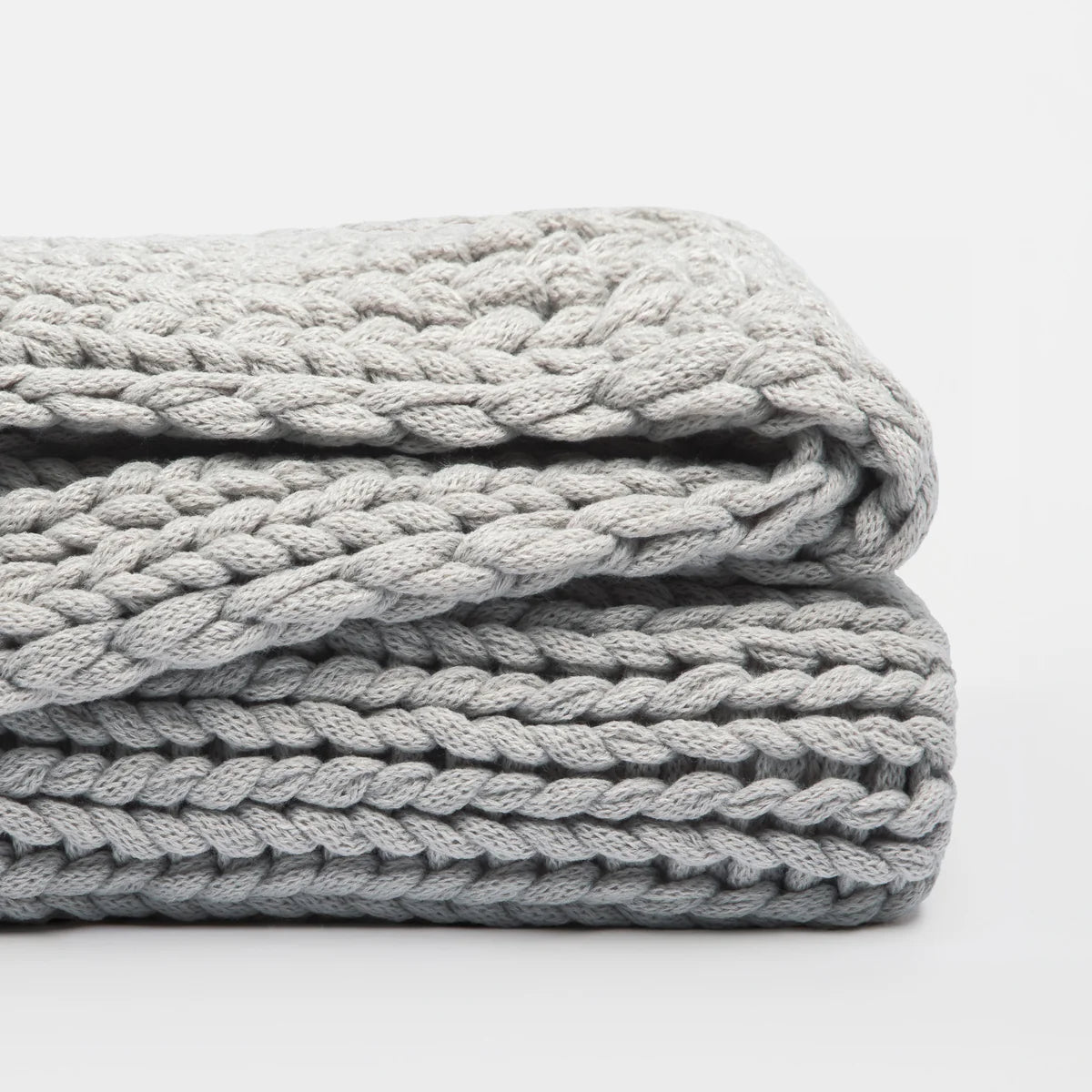 Chunky Hand-Knit Oversized Throw Blanket