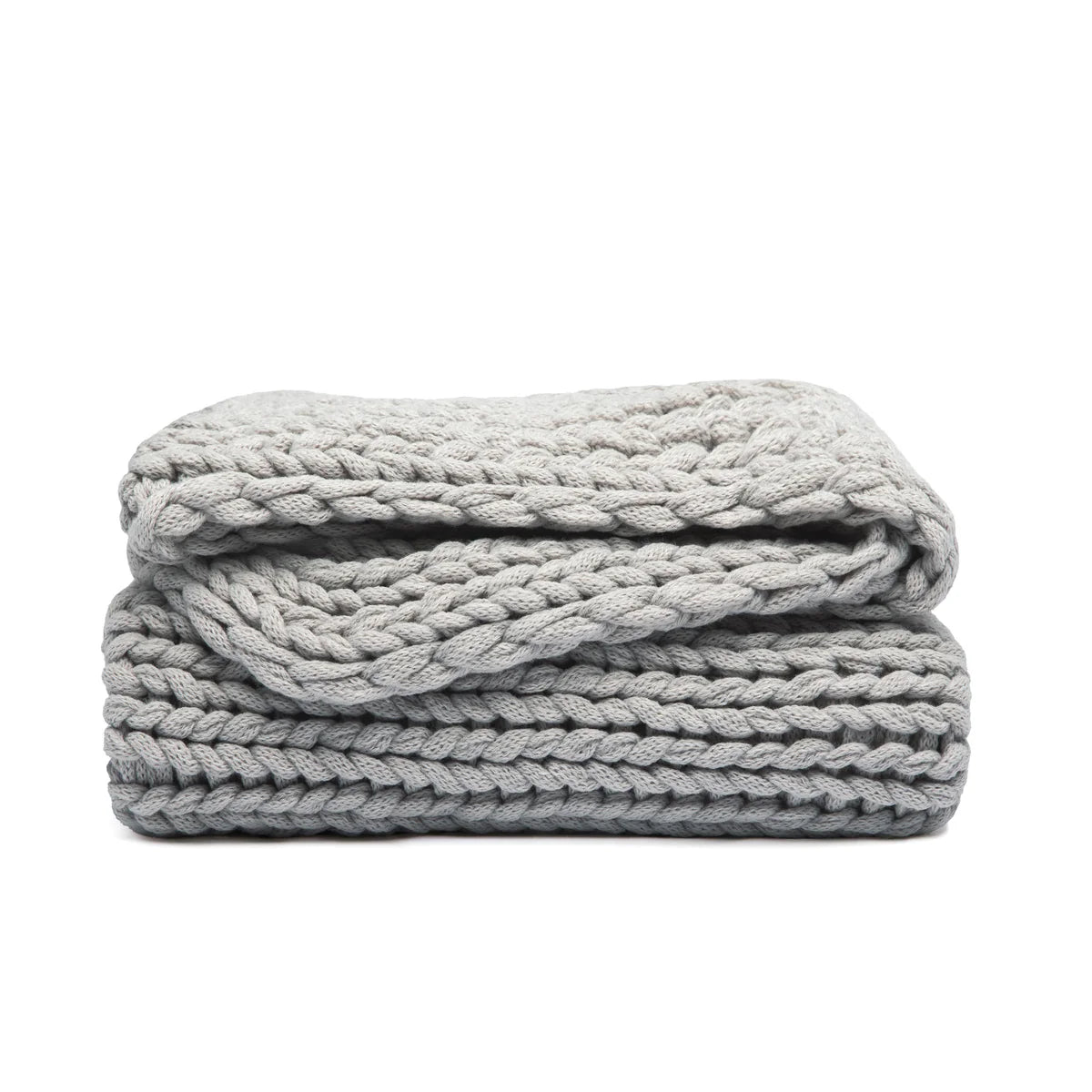 Chunky Hand-Knit Oversized Throw Blanket