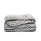 Chunky Hand-Knit Oversized Throw Blanket
