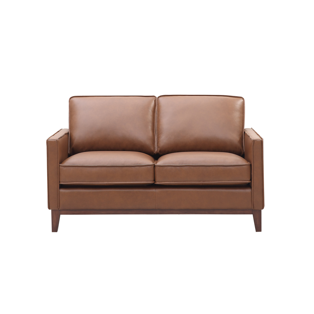 Leather Italia - Weston Loveseat in Highland Brown