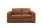 Leather Italia - Inglewood Loveseat in Vintage Brown Derby