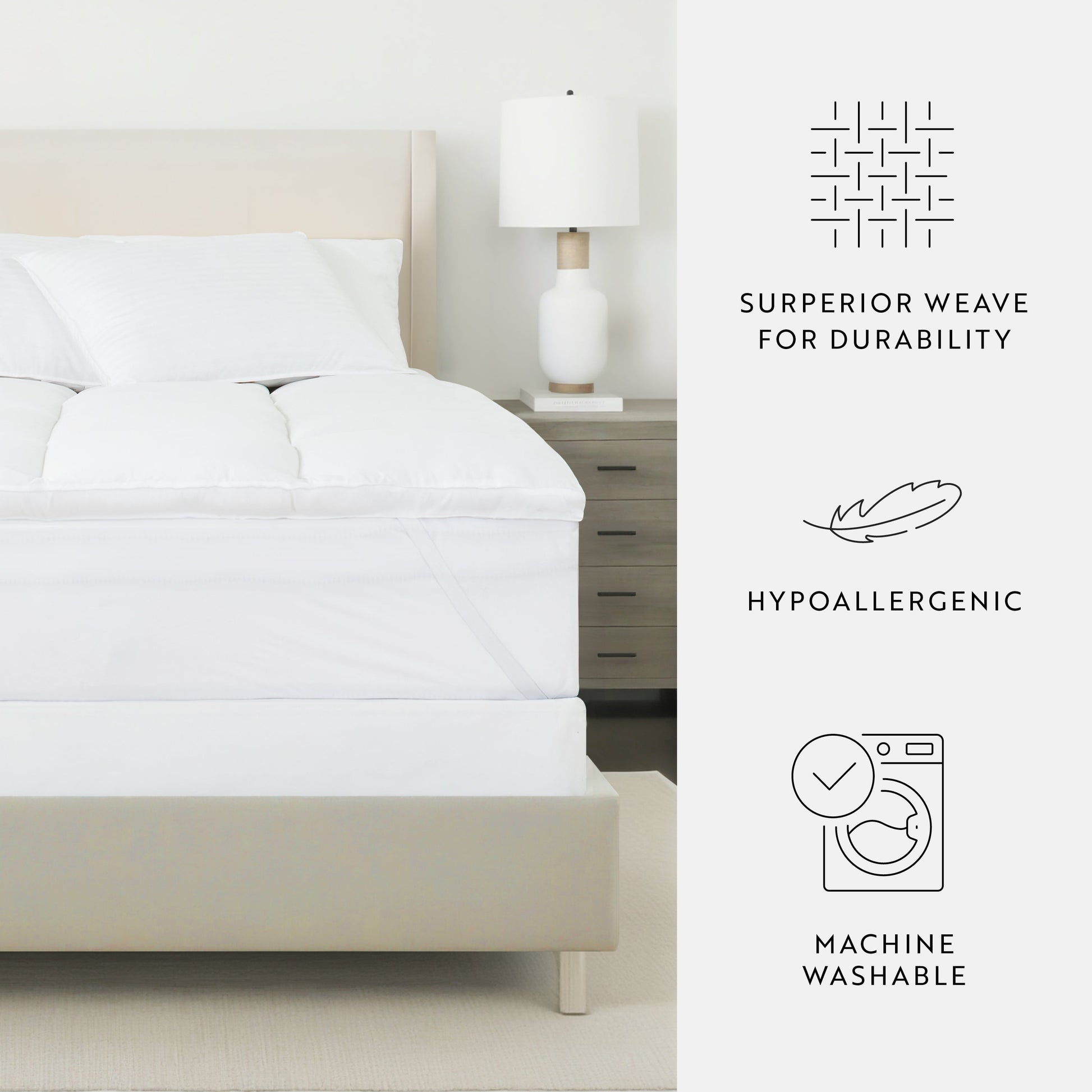 2" Plush Mattress Pad Topper