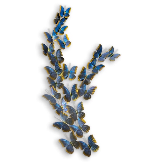 COPPER ART - BLUE MORPHO GROUP XL