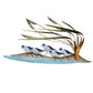COPPER ART - BEACH PATROL (SANDPIPERS WITH SEA OATS)