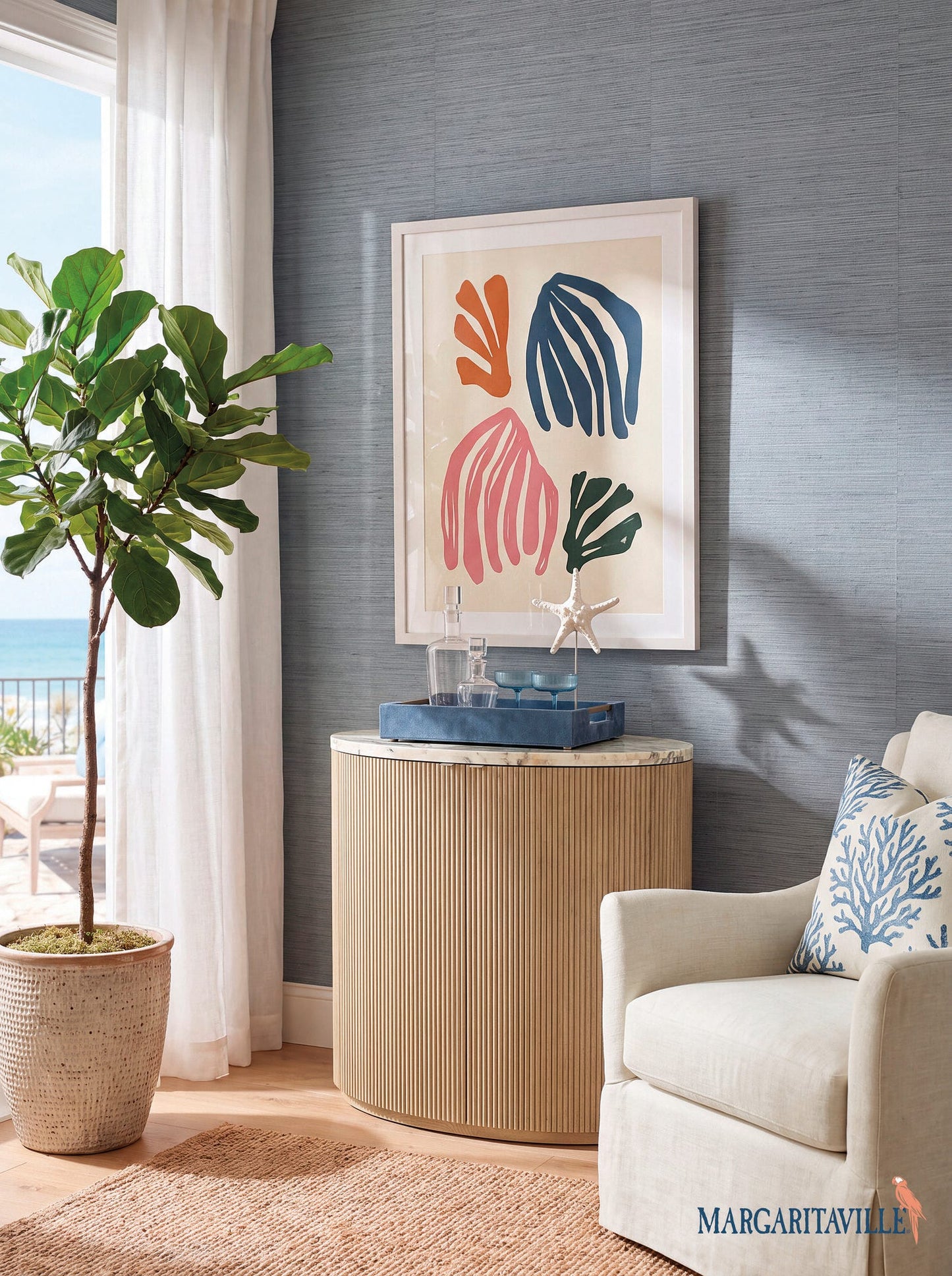 Margaritaville Island Time Bar Cabinet