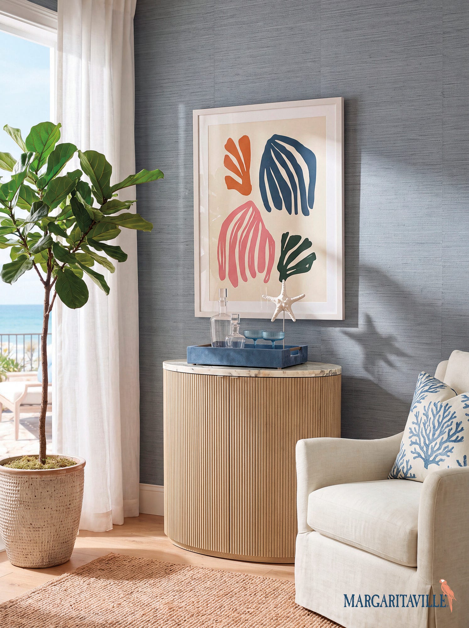 Margaritaville Island Time Bar Cabinet