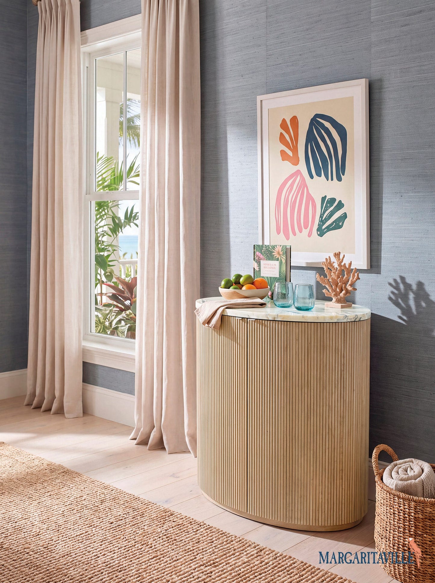 Margaritaville Island Time Bar Cabinet