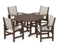Polywood - Coastal 5-Piece Round Farmhouse Dining Set - FREE SHIPPING