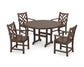 Polywood - Chippendale 5-Piece Round Farmhouse Dining Set - FREE SHIPPING