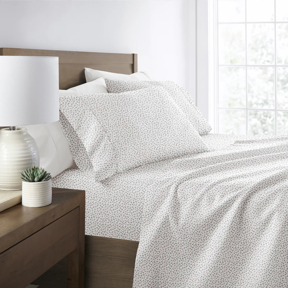 Ditsy Floral 4-Piece Patterned Sheet Set