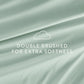6-Piece Double Brushed Solid Sheet Set