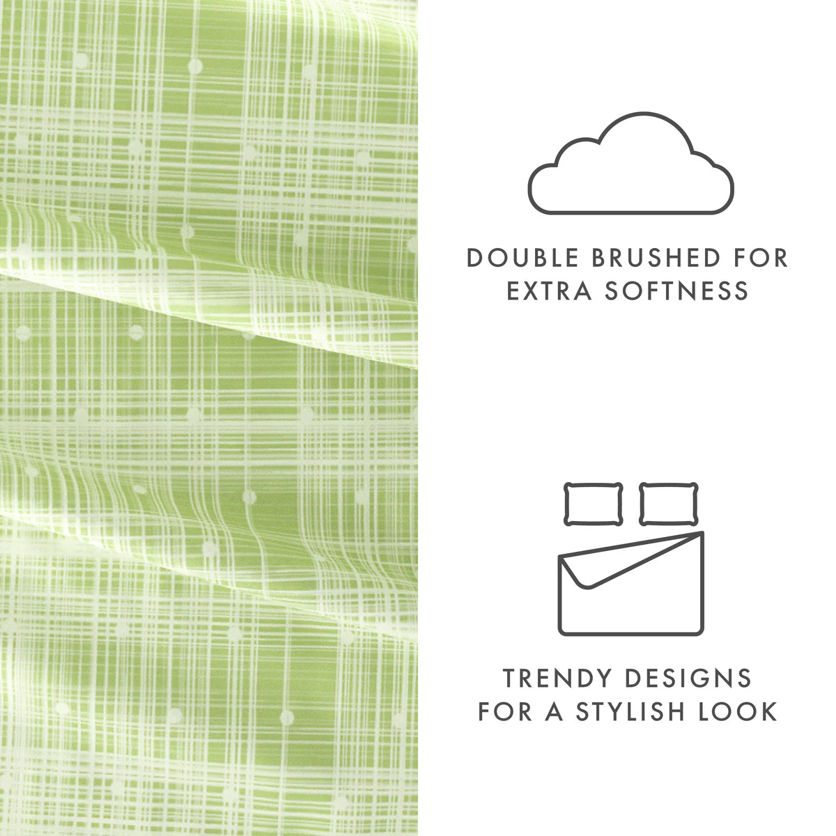 Polka Dot 4-Piece Patterned Sheet Set