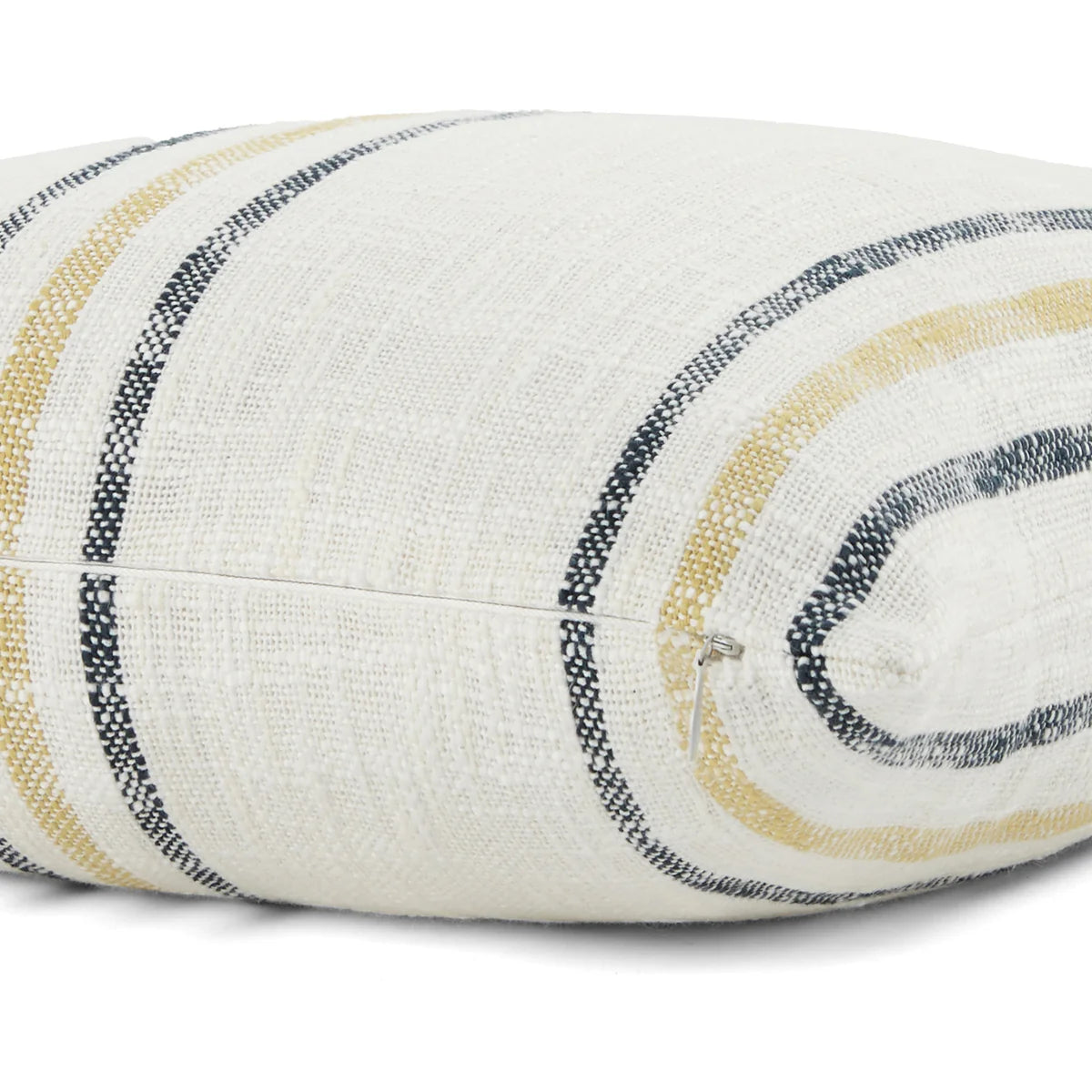 Framed Stripe Yarn-Dyed Cotton Decor Throw Pillow Cover