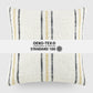 Framed Stripe Yarn-Dyed Cotton Decor Throw Pillow Cover