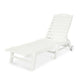 POLYWOOD Nautical Chaise with Wheels in Vintage Finish   FREE SHIPPING