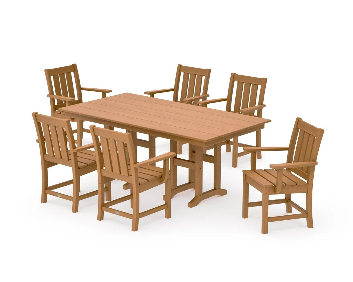 Polywood - Oxford Arm Chair 7-Piece Farmhouse Dining Set - FREE SHIPPING