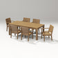 Polywood - Latitude 7-Piece Arm Chair Dining Set - Parsons 84" - FREE SHIPPING