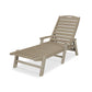 POLYWOOD Nautical Chaise with Arms in Vintage Finish   FREE SHIPPING