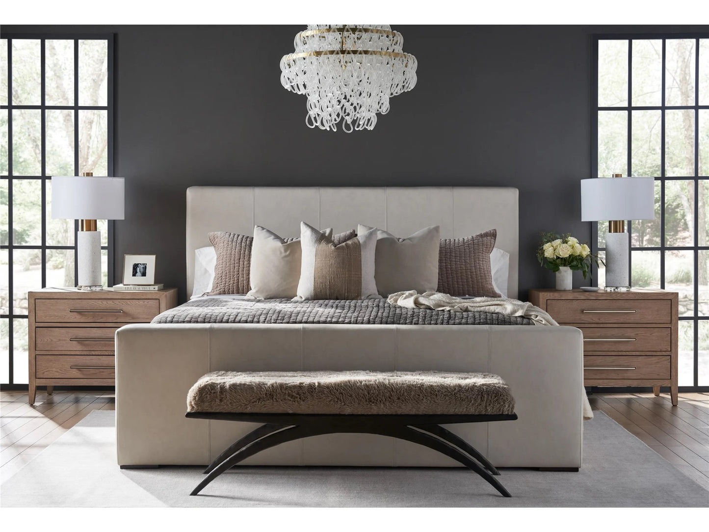 Universal - New Modern-Modern Cove Drawer Nightstand