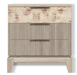 Sea Winds - Manhattan Valley 3 Drawer Nightstand w/ Power & USB A + C