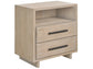Universal - Sable & Desert-Modern Desert Open Storage Nightstand