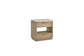 Trilogy - Toffee 2 Drawer Nightstand with Oak Veneer Drawer Fronts