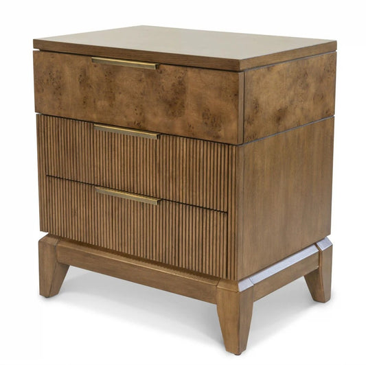 Sea Winds - Manhattan Valley 3 Drawer Nightstand w/ Power & USB A + C