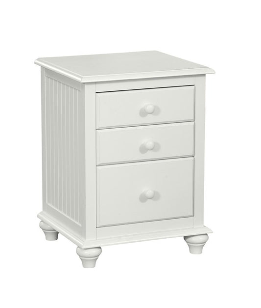 Cottage - 3 Drawer Nightstand in White