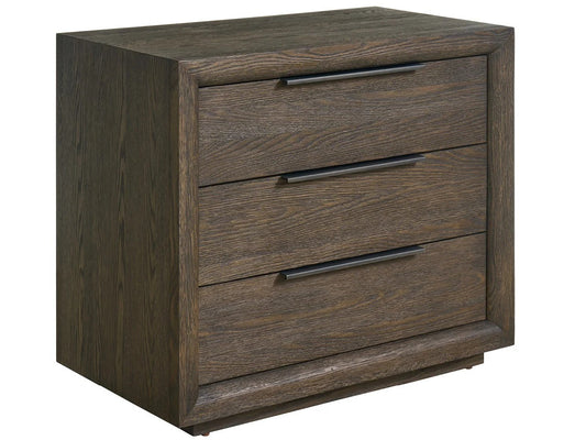 Universal - Sable & Desert-Modern Sable Plinth Nightstand