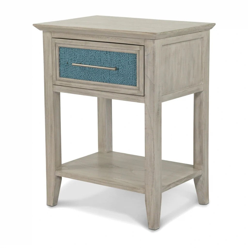 Sea Winds - Ocean Isles 1 Drawer Woven Nightstand w/ Power & USB A+C