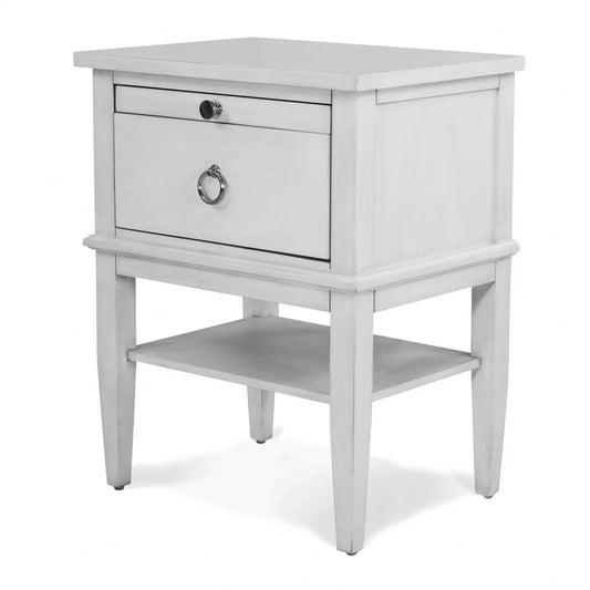 Sea Winds - Point Breeze 1 Drawer Electrified Open Nightstand