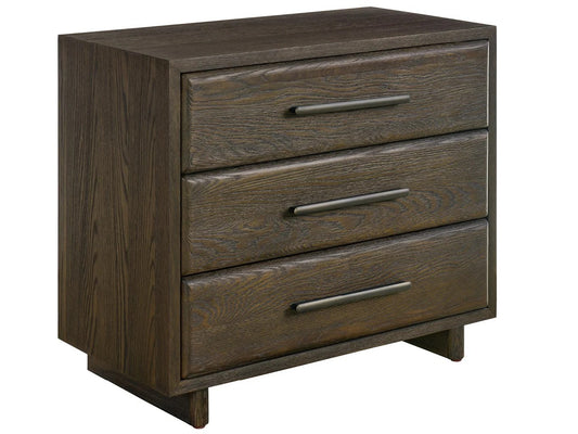 Universal - Sable & Desert-Modern Sable Three Drawer Nightstand
