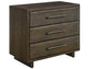 Universal - Sable & Desert-Modern Sable Three Drawer Nightstand
