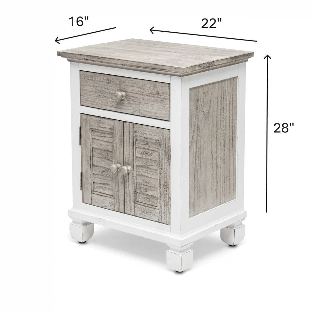 Sea Winds - Islamorada 1 Drawer / 2 Door Electrified Nightstand