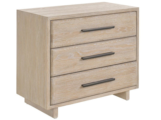 Universal - Sable & Desert-Modern Desert Three Drawer Nightstand