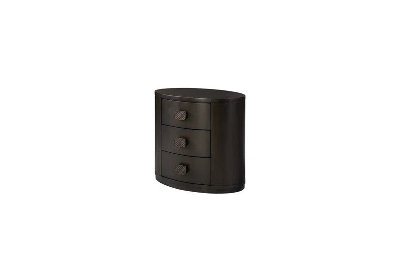 Calia - 3 Drawer Oval Nightstand