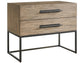 Universal - Dwell Boulder Metal Base Nightstand
