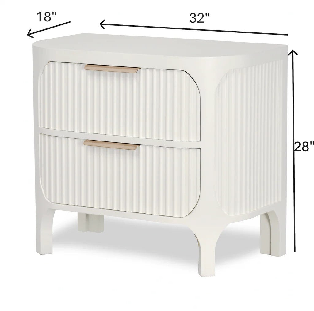 Sea Winds - Montauk 2-Drawer Electrified Nightstand