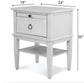 Sea Winds - Point Breeze 1 Drawer Electrified Open Nightstand