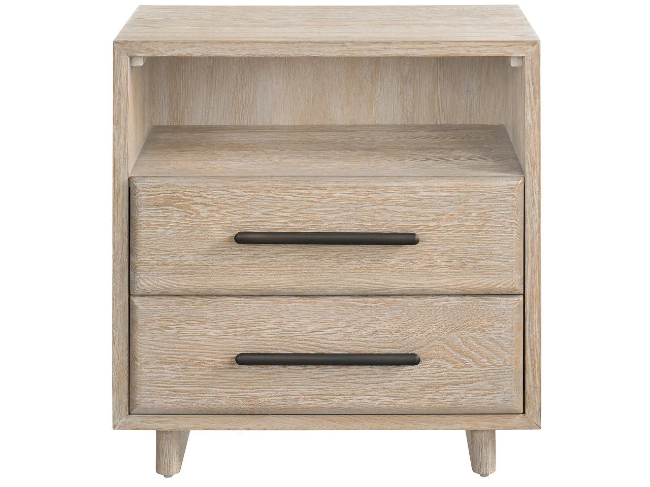 Universal - Sable & Desert-Modern Desert Open Storage Nightstand