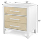 Sea Winds - Miramar Electrified 3 Drawer Woven Nightstand