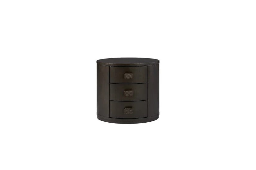 Calia - 3 Drawer Oval Nightstand