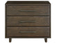 Universal - Sable & Desert-Modern Sable Three Drawer Nightstand