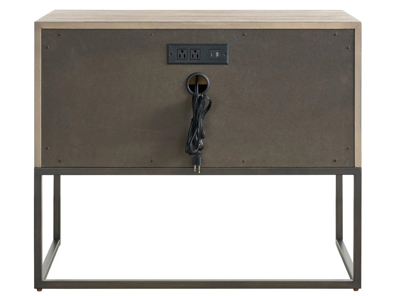 Universal - Dwell Boulder Metal Base Nightstand