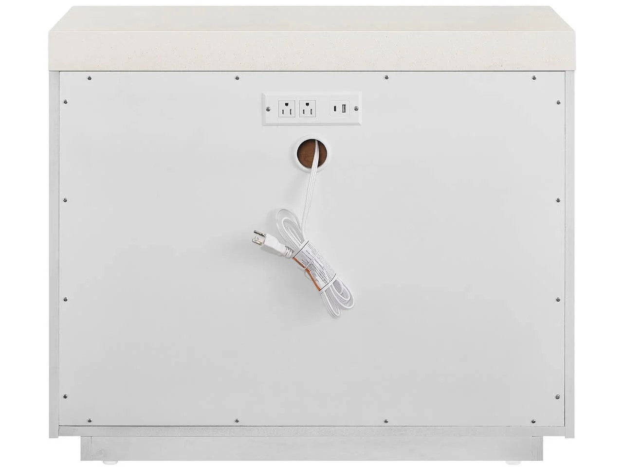 Universal - Mist & Veil-Modern Quartz Nightstand