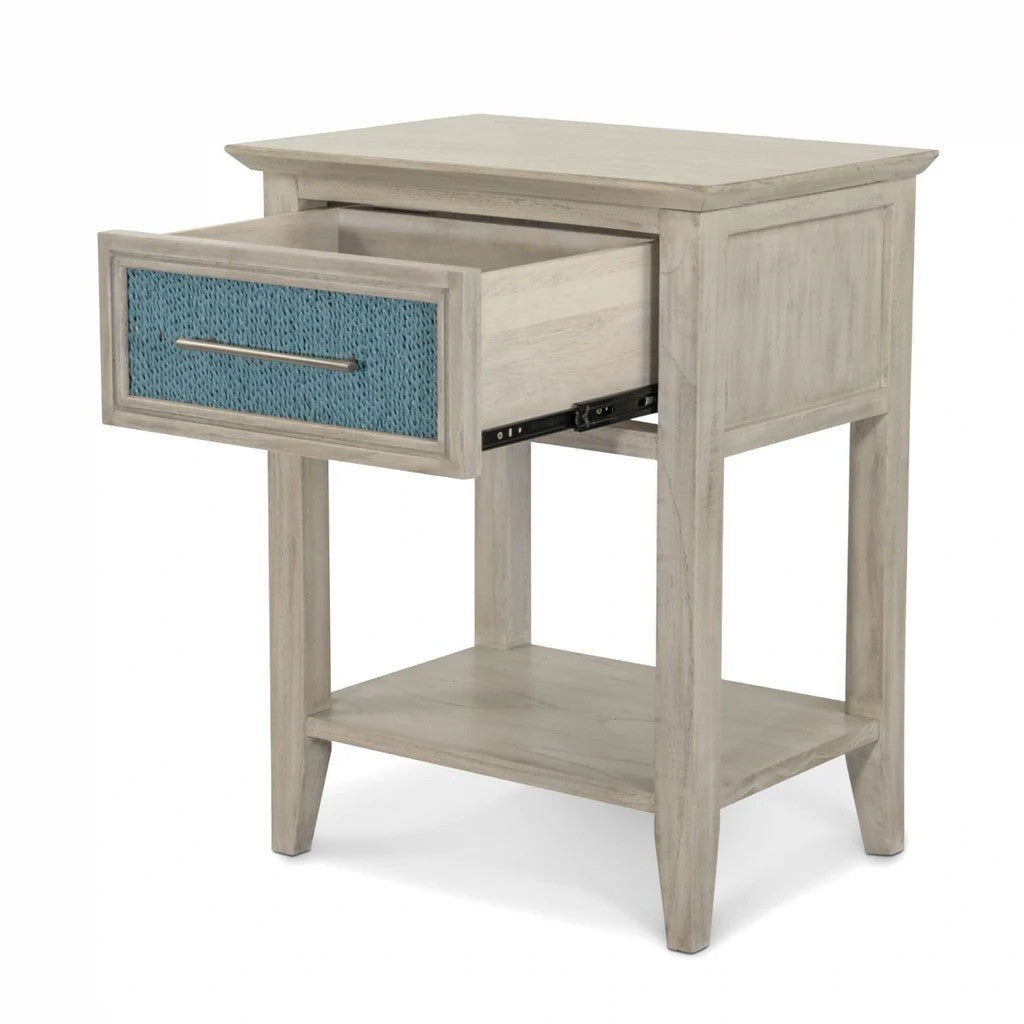 Sea Winds - Ocean Isles 1 Drawer Woven Nightstand w/ Power & USB A+C