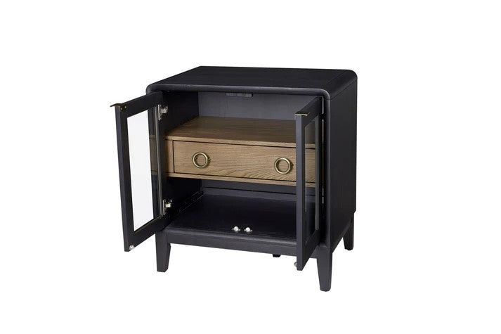 Elure - Glass Door Nightstand
