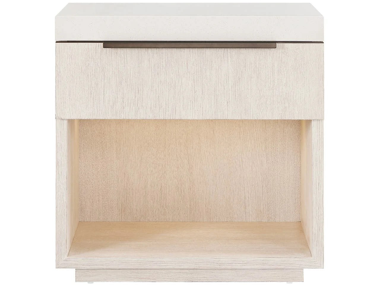 Universal - Mist & Veil-Modern Quartz Nightstand